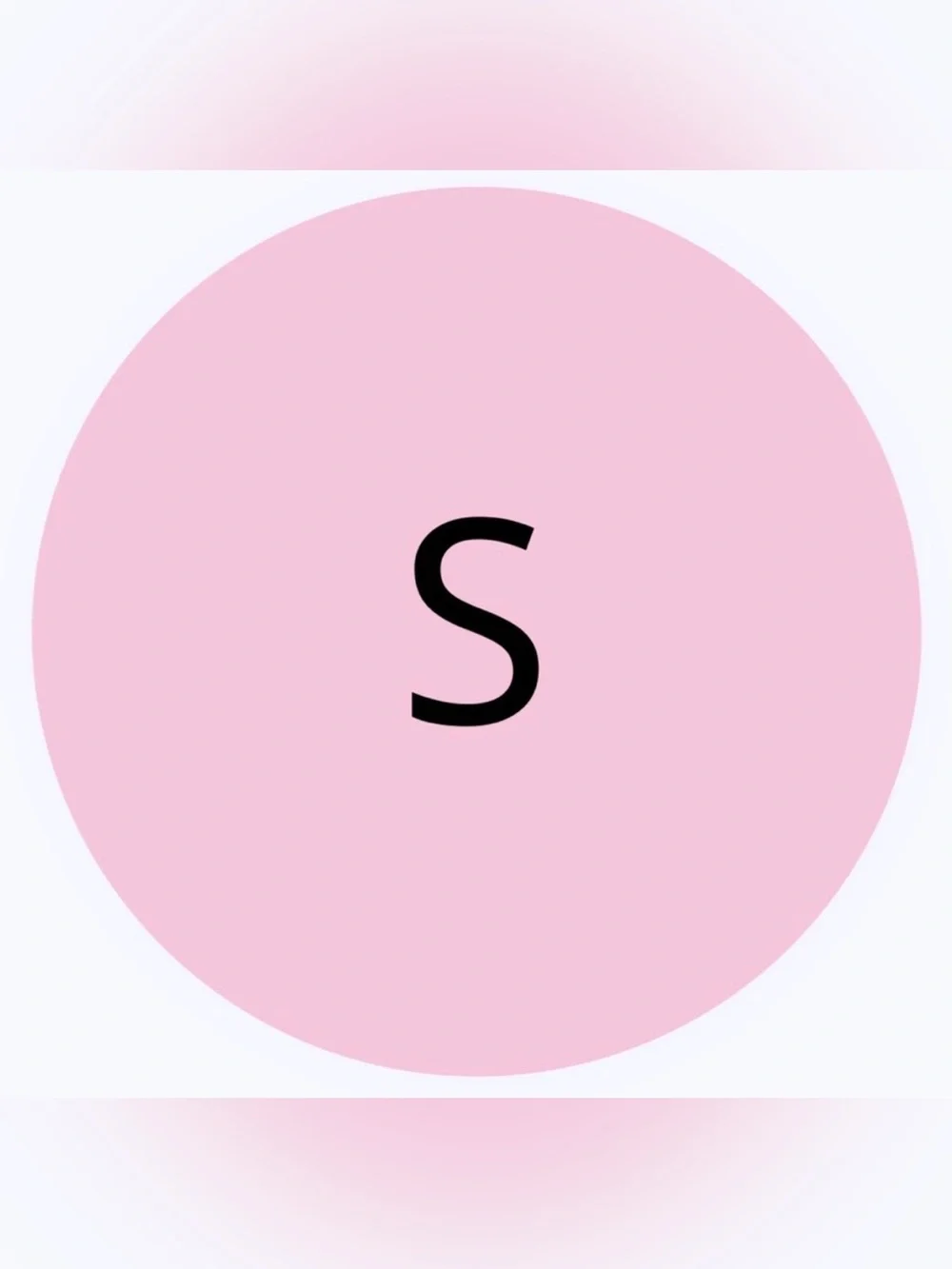 50 STICKERS - 2” ROUND - SIZE LABELS - SMALL - ‘S’ - PINK